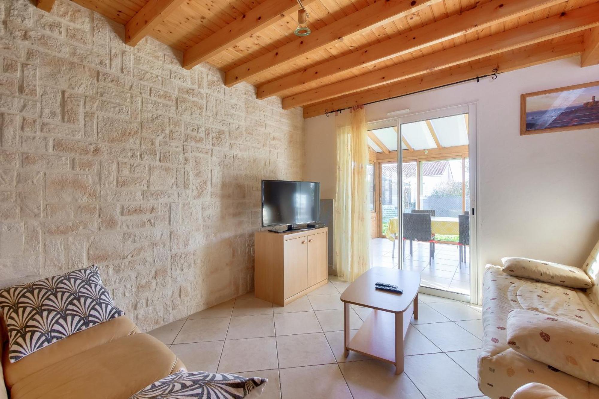 Maison Pour 8 - 5Min De La Plage - Jardin & Veranda Longeville-sur-Mer Ngoại thất bức ảnh