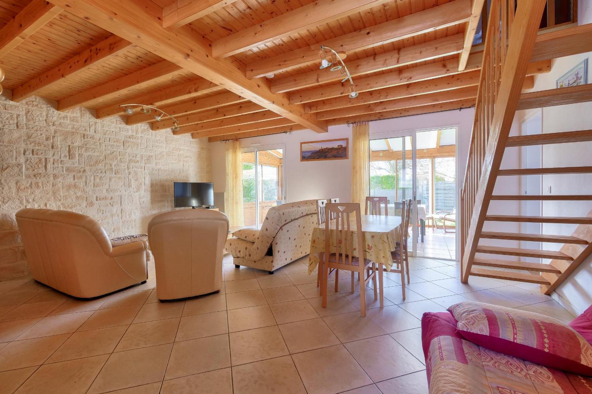 Maison Pour 8 - 5Min De La Plage - Jardin & Veranda Longeville-sur-Mer Ngoại thất bức ảnh