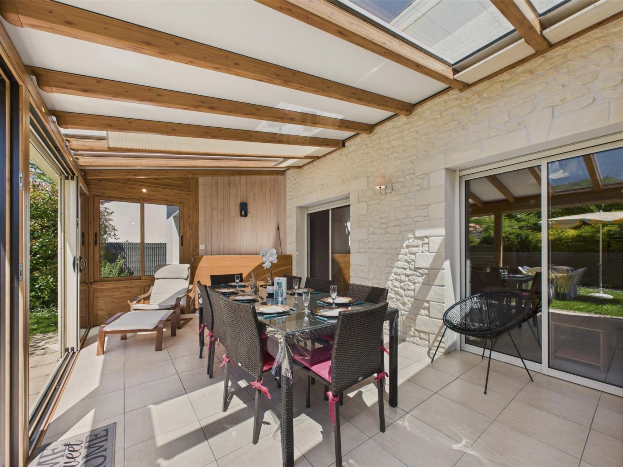 Maison Pour 8 - 5Min De La Plage - Jardin & Veranda Longeville-sur-Mer Ngoại thất bức ảnh
